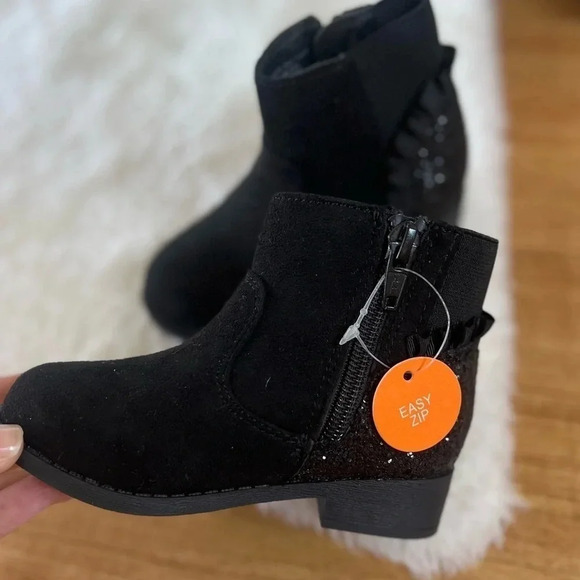 NWT JUMPING BEANS LUELLA TODDLER GIRLS’ ANKLE BOOTS - Picture 5 of 8